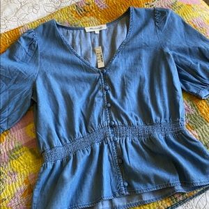 Madewell Chambray blouse
